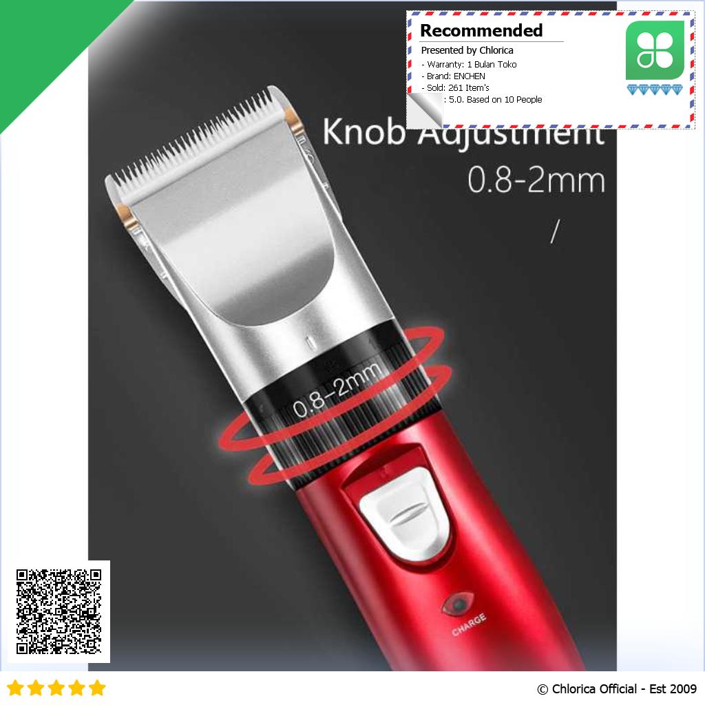 ENCHEN Alat Cukur Elektrik Hair Clipper Trimmer Ceramic Rechargerable Sharp R