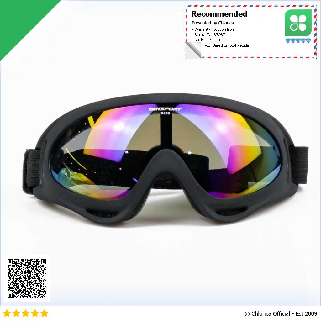 TaffSPORT Kacamata Olahraga Sport Goggles Ski Airsoft Polarized UV400 X400