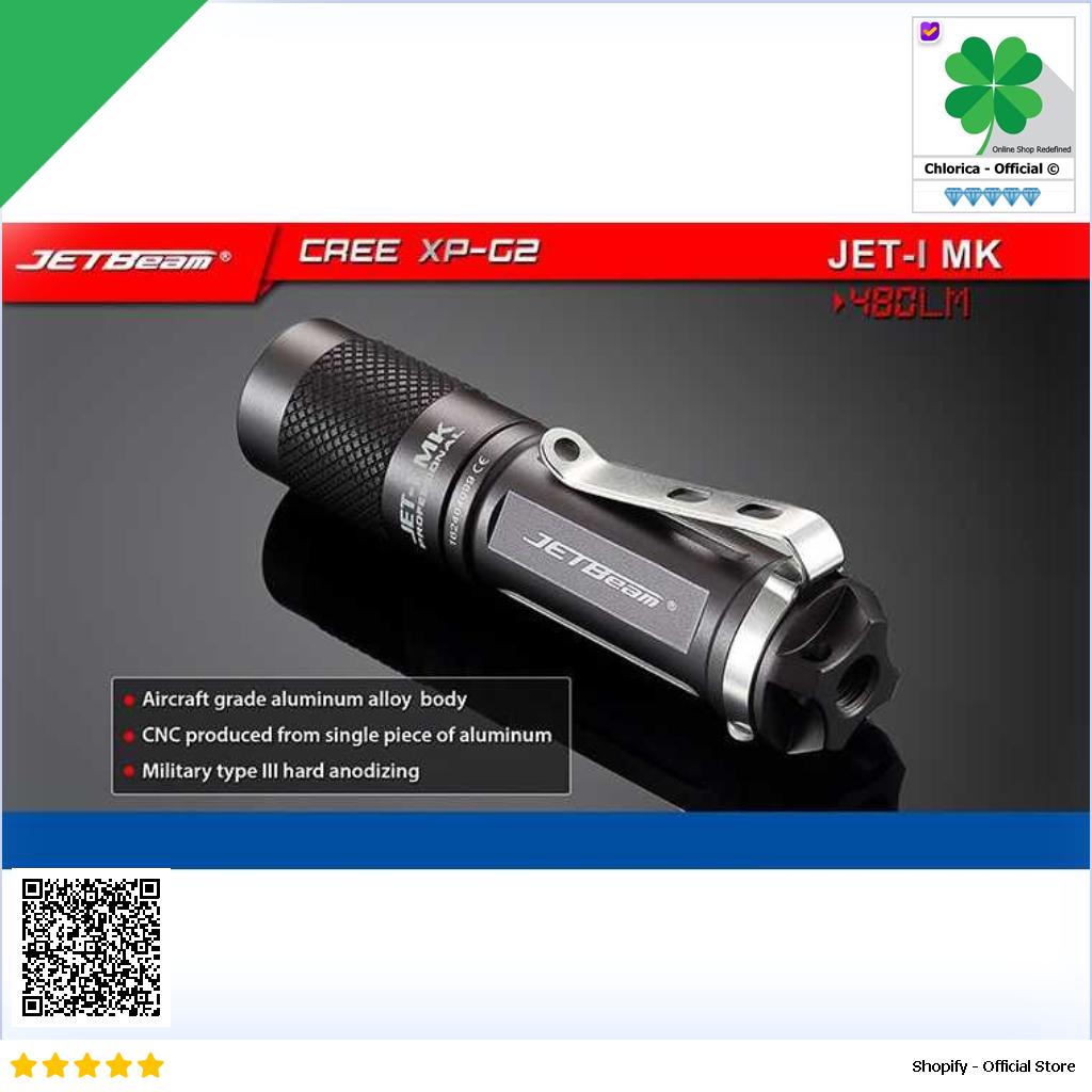 JETBeam Senter LED Tiny Flashlight CREE XP G2 480 Lumens JET 1 MK