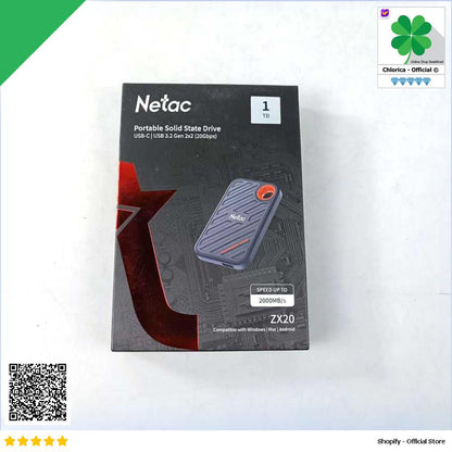 Netac ZX20 Portable SSD 2000MB s USB 3.2 Gen 2 Type C NT01ZX20