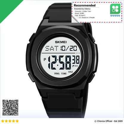 SKMEI Jam Tangan Pria Digital Sport Watch Alarm EL Light Waterproof 2023