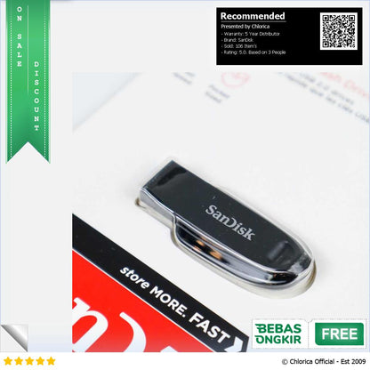 SanDisk Ultra Curve Flashdisk USB 3.2 Gen 1 SDCZ550