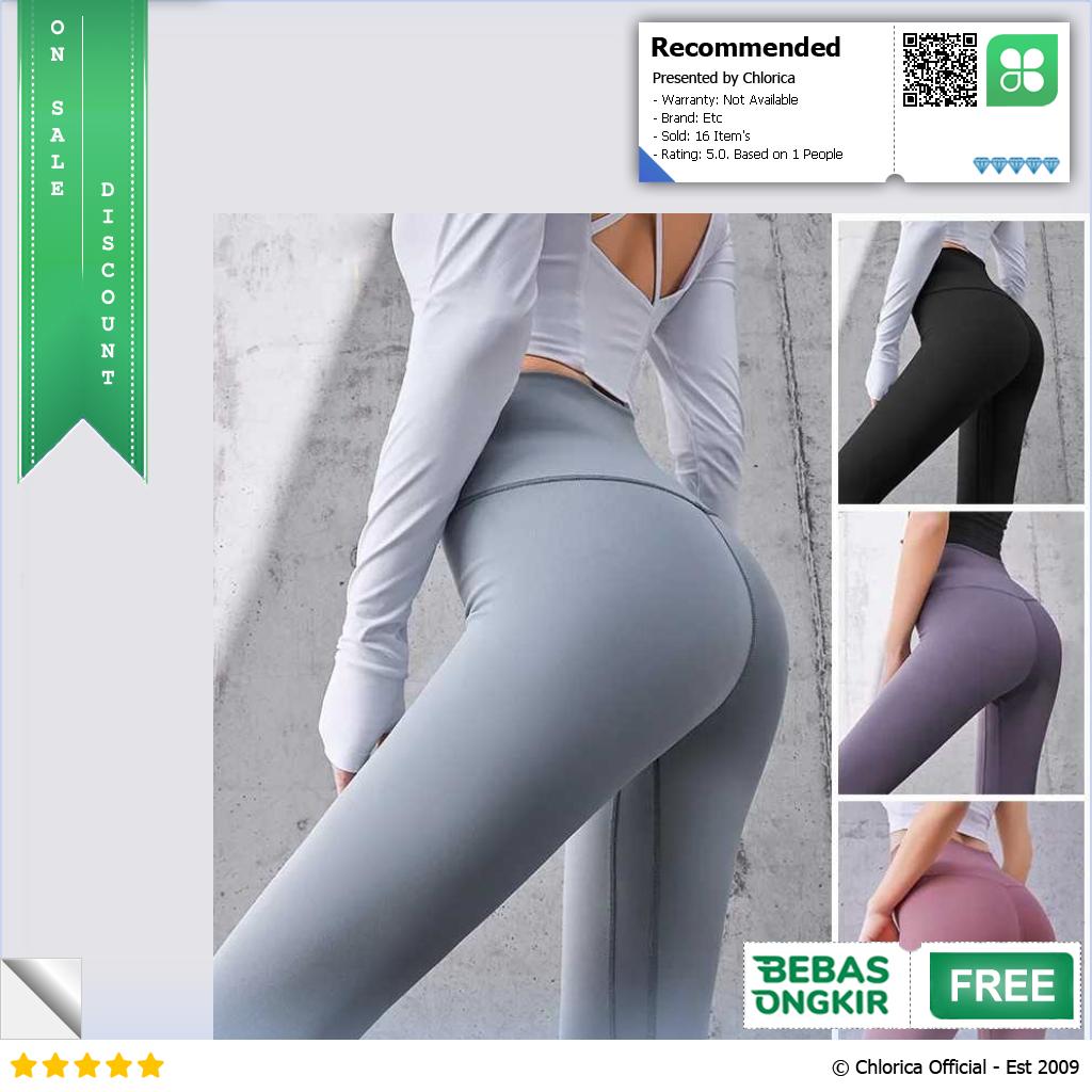 Cozok Yoga Pants Celana Olahraga High Waist Tight Traceless Fitness MT20