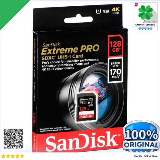 SanDisk Extreme Pro SDXC UHS I Card V30 U3 Class 10 170MB s SDSDXXY