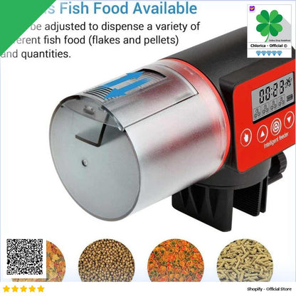 TaffHOME Dispenser Makanan Ikan Otomatis Fish Feeder Timer 200ml CY 039