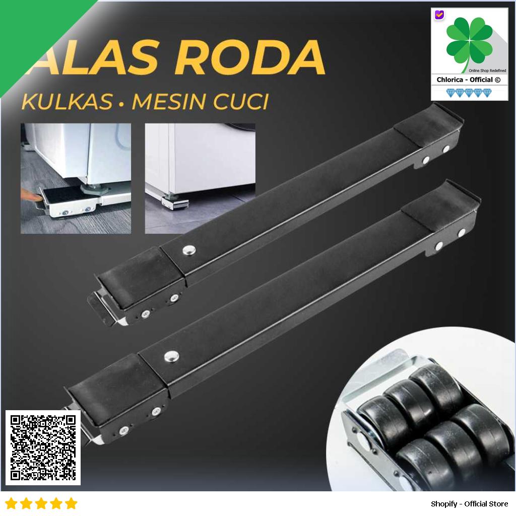 OIMG Alas Roda Kulkas Mesin Cuci Stand Moveable Roller 70cm 2PCS OMG17