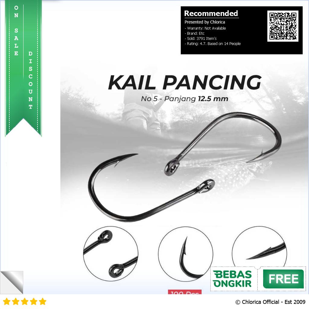 ISEAMA Kail Pancing Ikan Fishing Hook Barbed Carp Tackle IS300