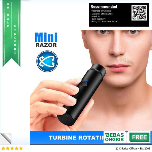 JILILAI Alat Cukur Kumis Elektrik Mini Portabel Trimmer Shaver FH021