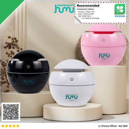 Taffware HUMI Air Humidifier Ultrasonic Aromatherapy Diffuser 130ml K 003 1