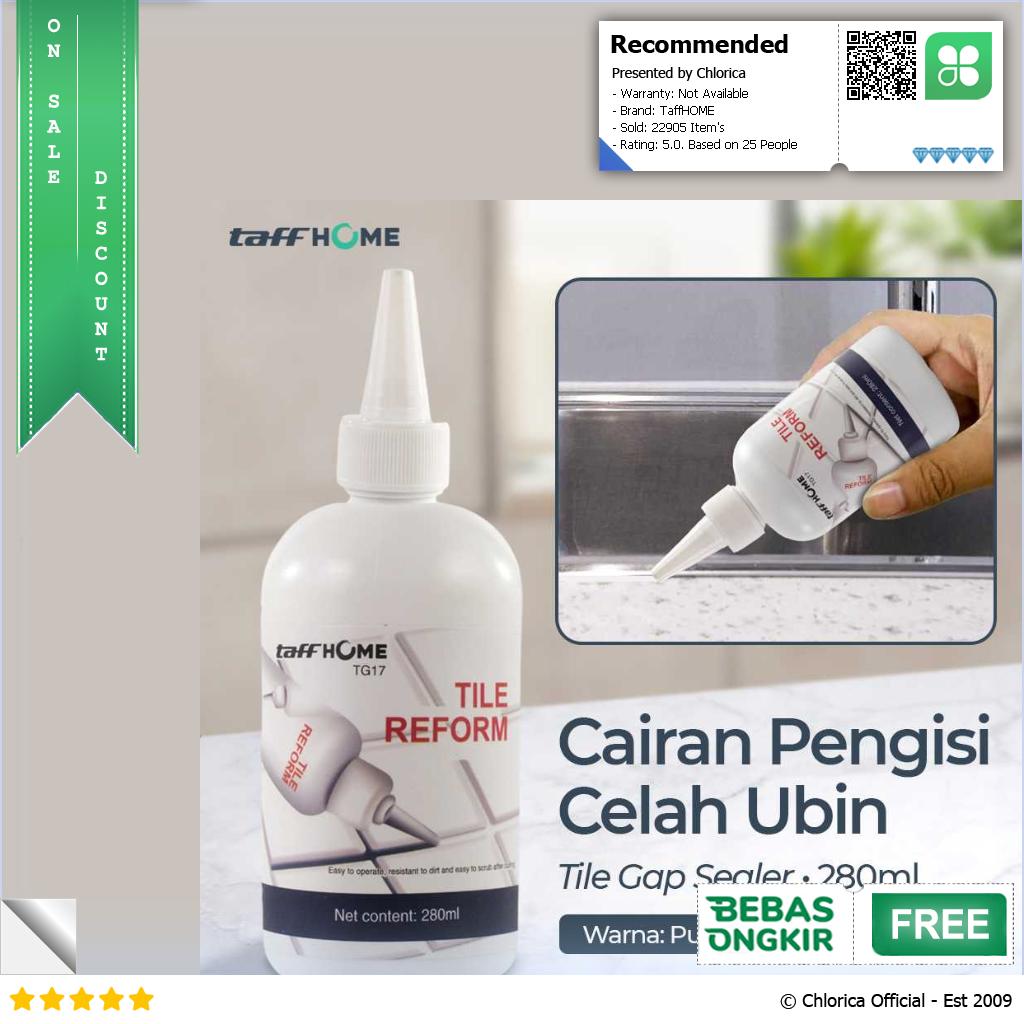 TaffHOME Cairan Pengisi Celah Ubin Tile Gap Sealer 280ml TG17