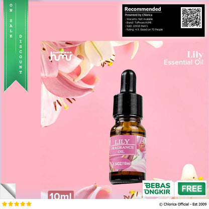 Taffware HUMI Pure Essential Oils Fragrance Minyak Aromatherapy 10ml RH 25