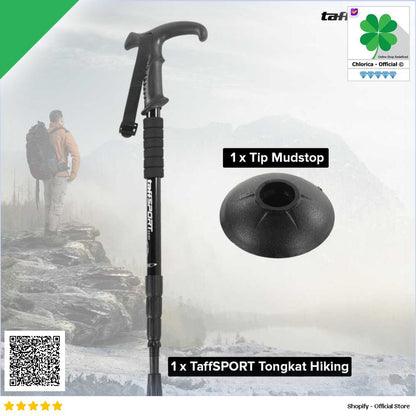 TaffSPORT Tongkat Hiking Trekking Pole Telescopic 4 Section E4102