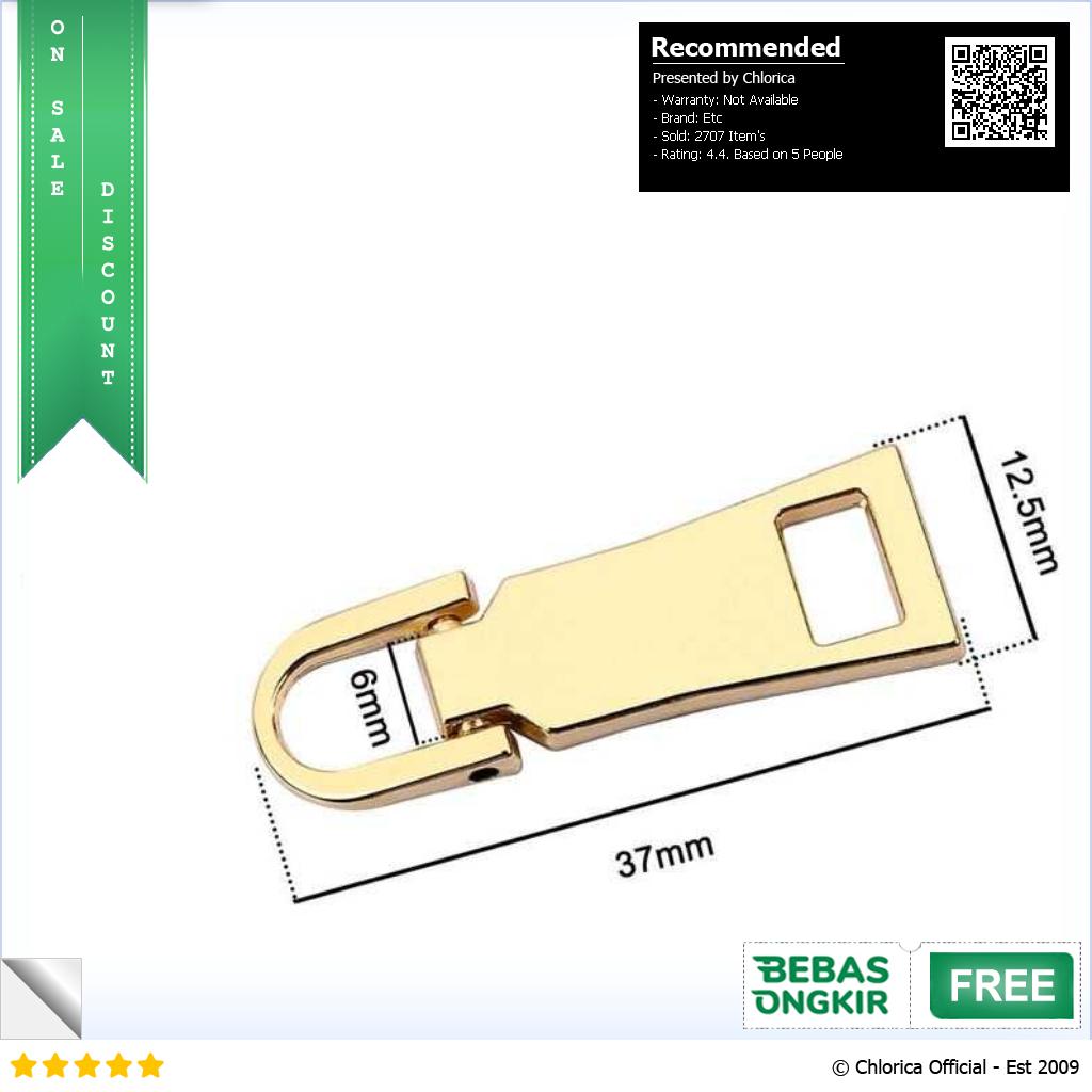 KALAX Penarik Ritsleting Removable Zipper Head Replacement KA37