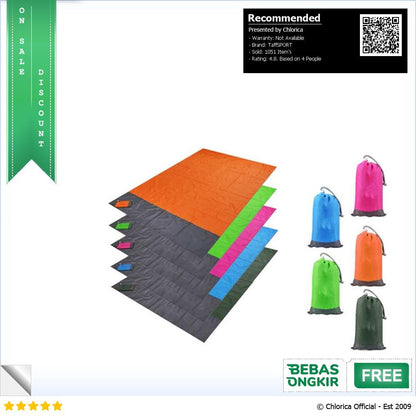 TaffSPORT Tikar Lipat Matras Camping Piknik Mat 200 x 210cm FS 008