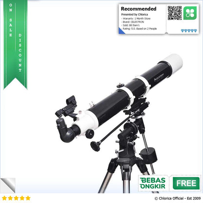 CELESTRON Teropong Bintang Astronomical Telescope Deluxe 80EQ