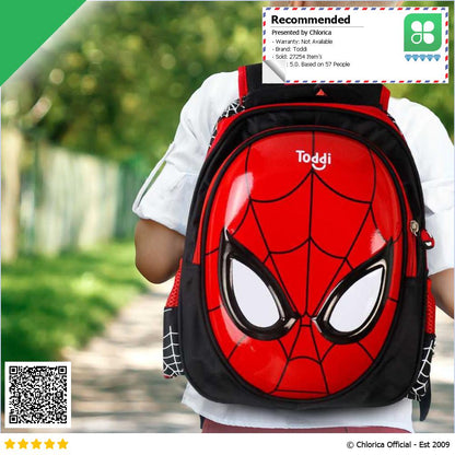 Toddi Tas Ransel Sekolah Anak Backpack Model Spiderman 1801