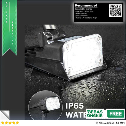 TaffLED Lampu Taman Hias Tancap Solar Power Waterproof 10 LED 2835 TS G2202