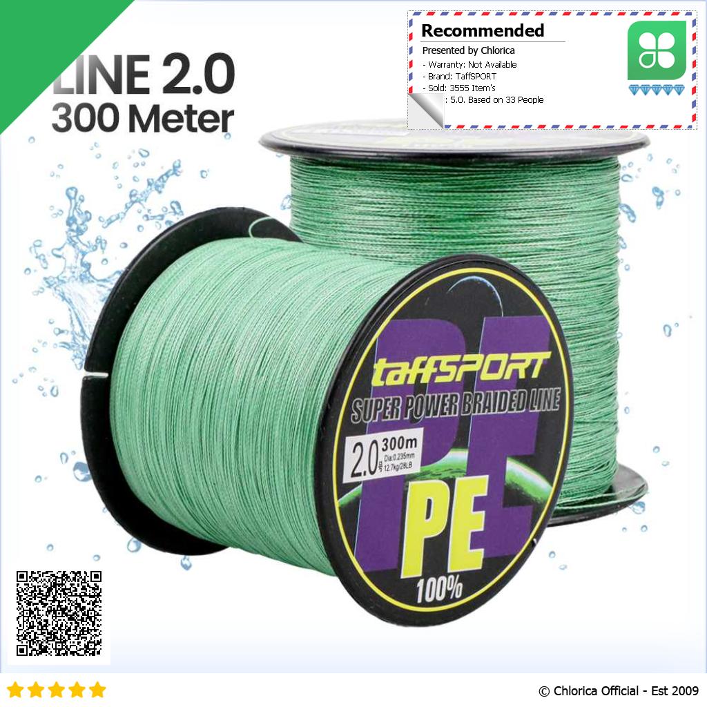 TaffSPORT Senar Tali Benang Pancing Fishing Line PE Braided 300M TF102