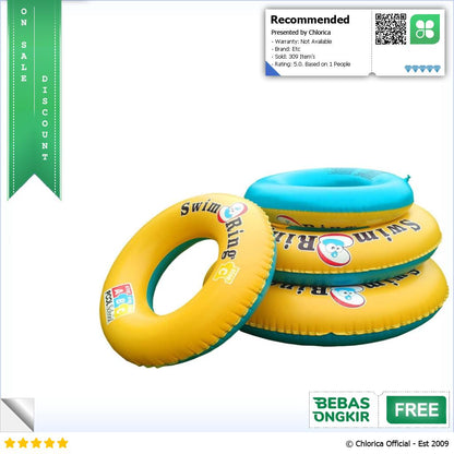 VKTECH Ban Renang Anak Pelampung PVC Inflatable Swimming Ring V03