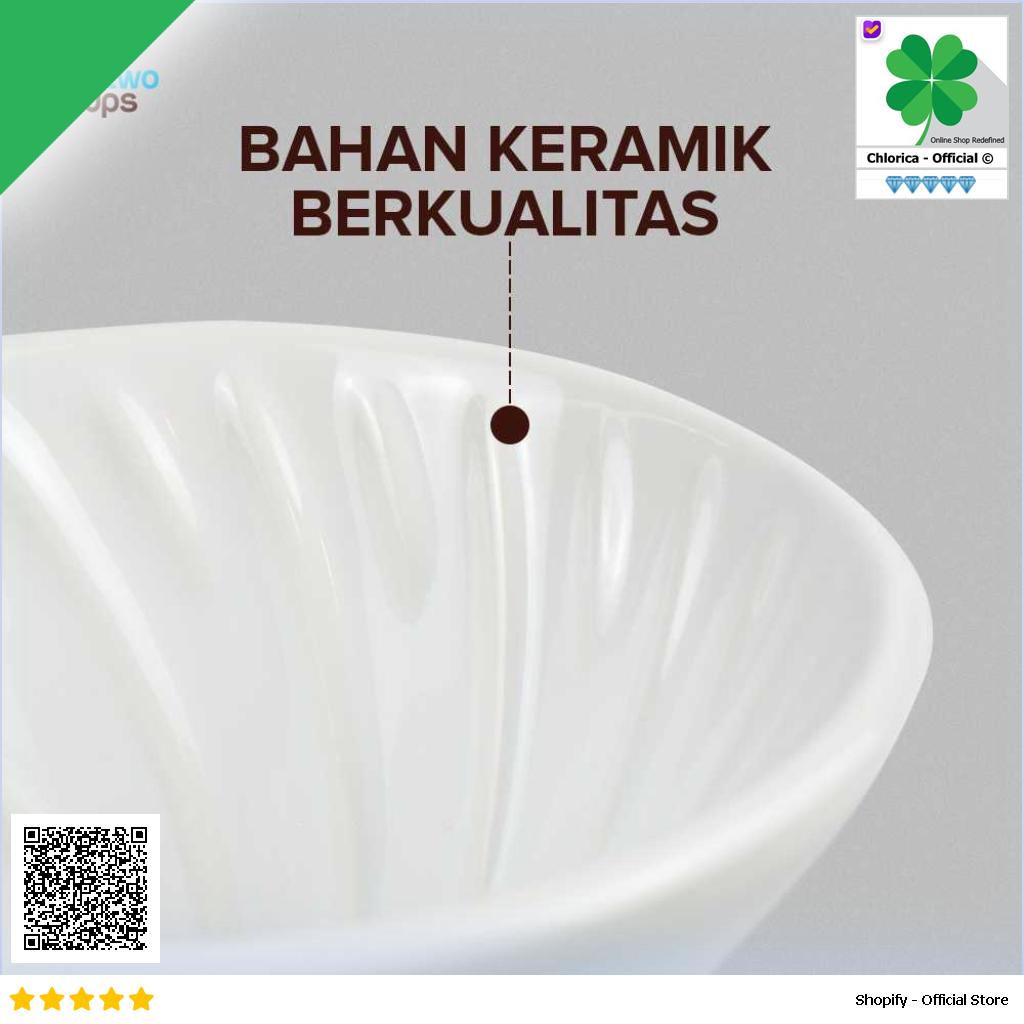 One Two Cups Filter Penyaring Kopi V60 Glass Coffee Filter Dripper ZM639