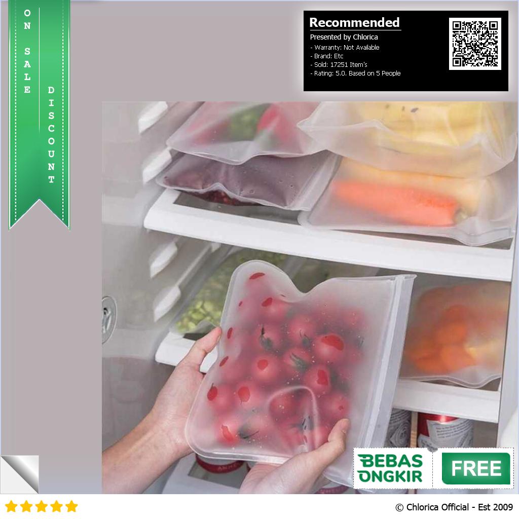 Amil Kantong Plastik Organizer Makanan Silikon Food Bag Ziplock B0271