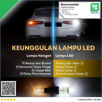 Hamy Lampu Sein Mobil LED 3014 SMD 1156 BA15S P21W 1 PCS BA15S