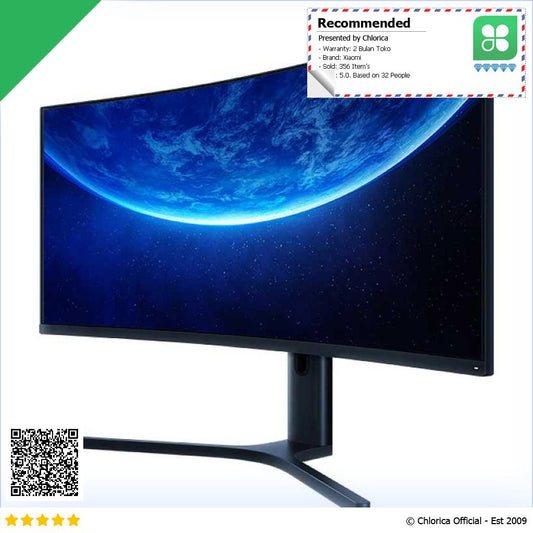 Xiaomi Mi Curved Gaming Monitor 34 Inch Ultra Wide 144Hz FreeSync WQHD