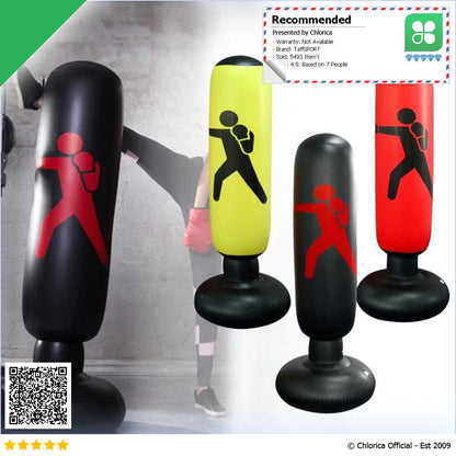 TaffSPORT Vertical Punching Bag Tiang Samsak Inflatable 1.6M DS0096