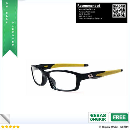 OULAIOU Kacamata Sporty Outdoor Glasses Silicone Frame 9837