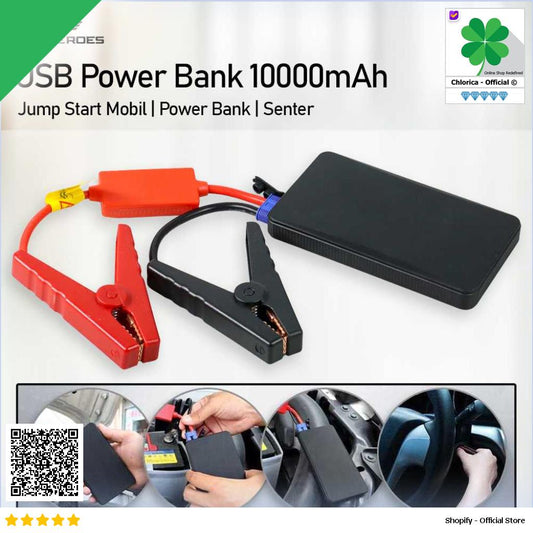 OTOHEROES USB Power Bank Car Jump Starter Flashlight 10000mAh K21