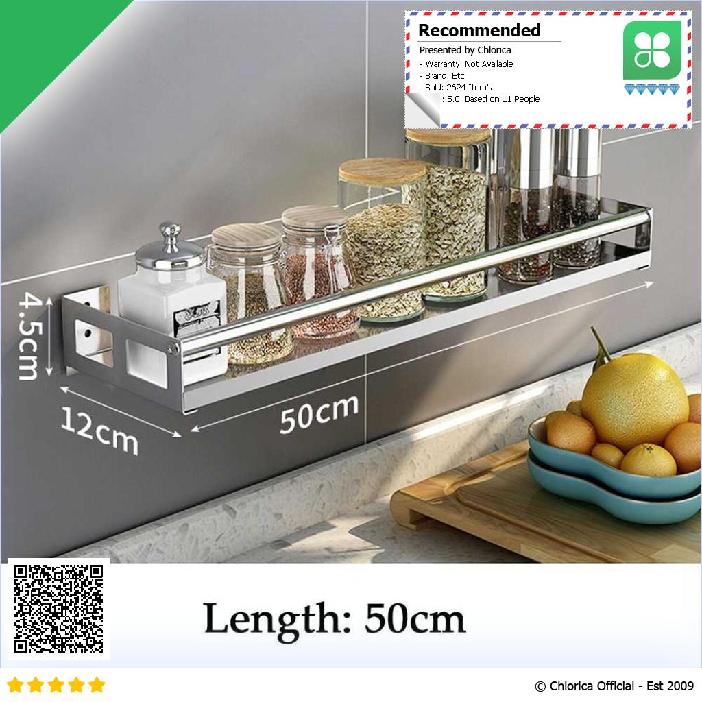 GREBON Rak Gantung Dapur Wall Mounted Stainless Steel E010