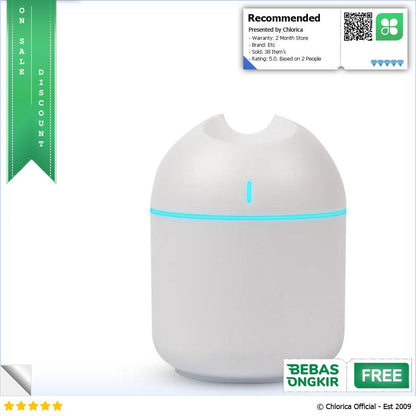 Lescolton Mini Humidifier Aromatherapy Oil Diffuser USB 250ml HM25