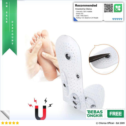 Sunvo Insole Sepatu Alas Kaki Orthopedic Magnetic Silicone Gel Pad Sn18