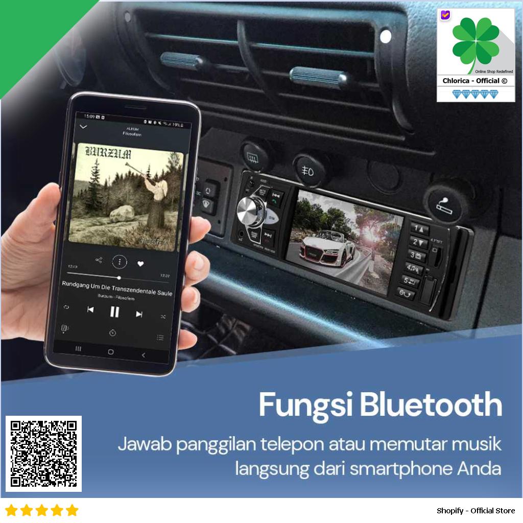 Kklusb Tape Mobil Audio Bluetooth MP5 Parkir Monitor 4.1Inch 4022D