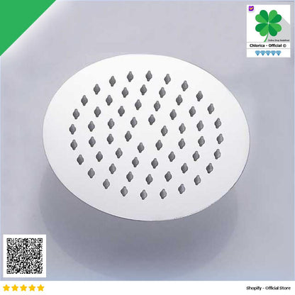 BATHE PROJECT Kepala Head Shower Mandi Rainfall Stainless Steel Round Cosmo 200