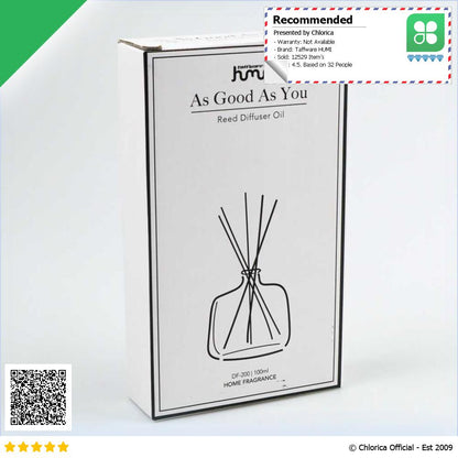 Taffware HUMI Pengharum Ruangan Reed Diffuser with Cotton Sticks 100ml DF 200