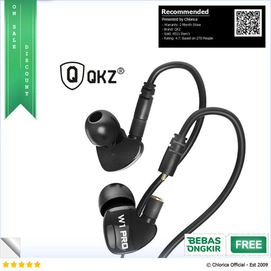 QKZ Earphone Olahraga Dengan Mic QKZ W1 PRO