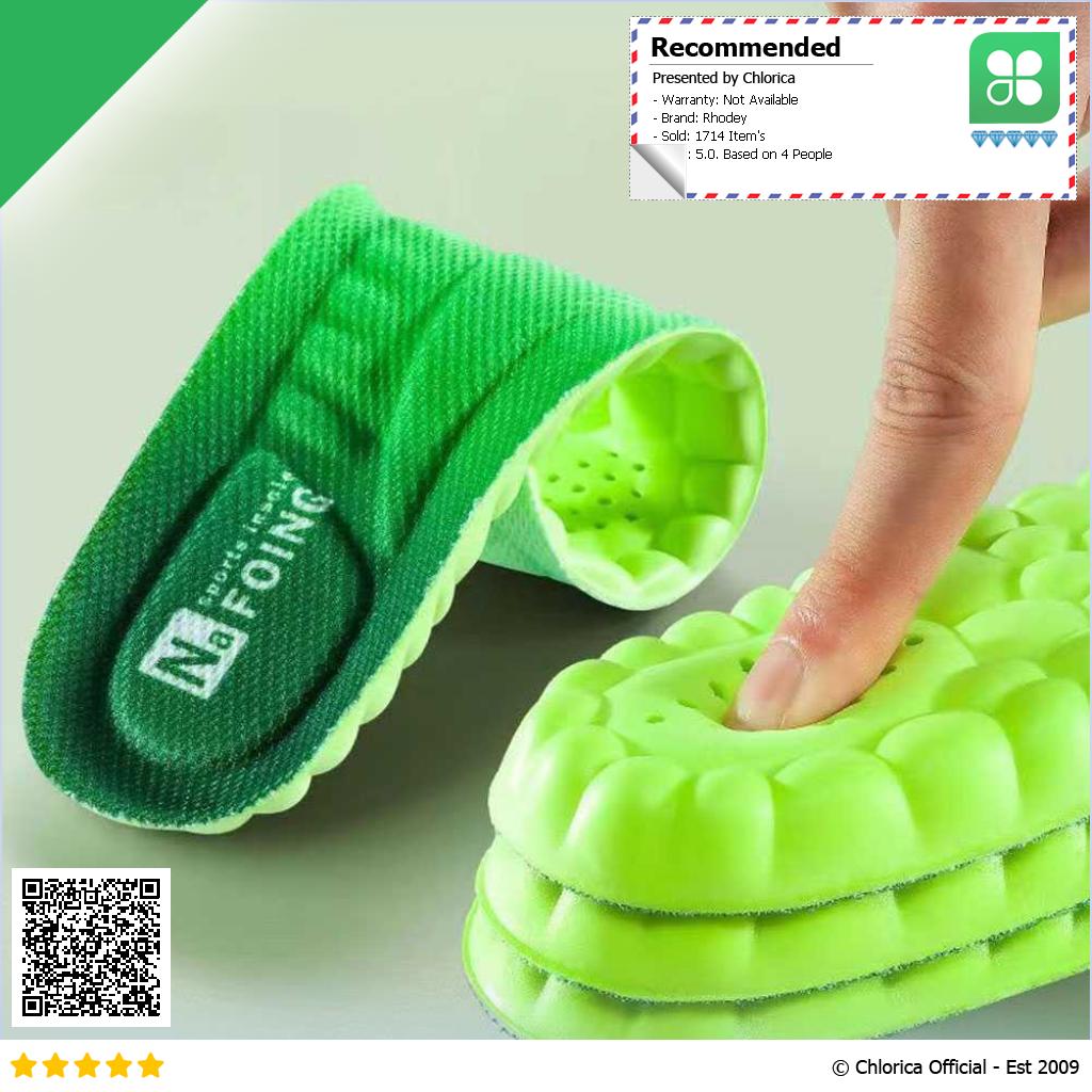 Rhodey Insole Sepatu Alas Kaki Orthopedic Breathable 4D 6031