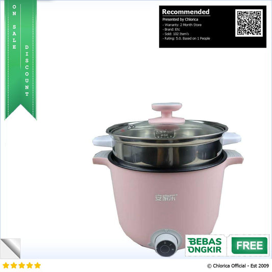 Trifate Panci Listrik Multifungsi Electric Pan 1.5L 600W AJL A1301