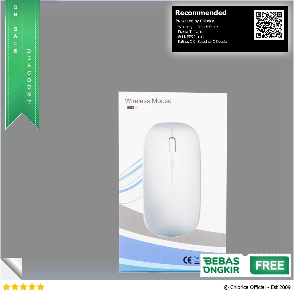 Taffware Optical Wireless Mouse Silent Click RGB 2.4GHz Bluetooth 5.0 E1300