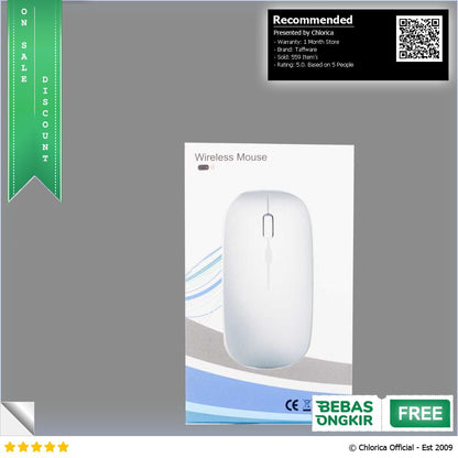 Taffware Optical Wireless Mouse Silent Click RGB 2.4GHz Bluetooth 5.0 E1300