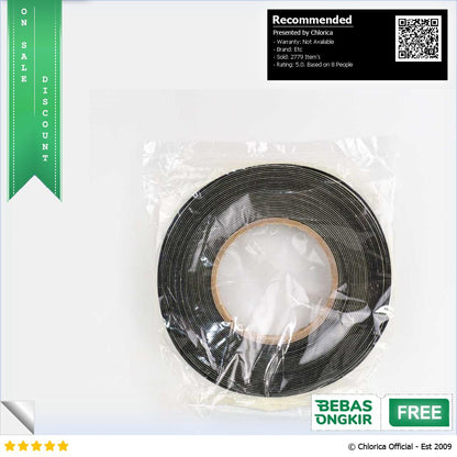 VENSTPOW Lis Strip Pintu Door Foam Sponge Rubber Seal 10M KK 062