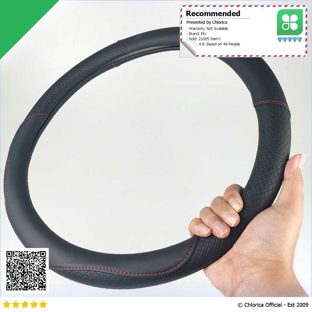 FORAUTO Cover Setir Mobil Bahan Kulit Non Slip Steering Wheel 38 cm V70