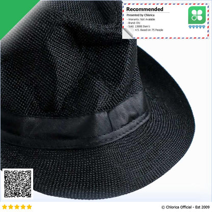 Yingrui Topi Fedora Unisex Laken Hat Jazz Classic Vintage M 38