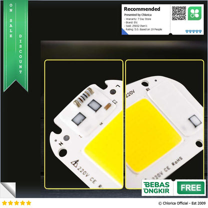 Arcomm Chip LED Lampu COB Floodlight Spotlight 220V