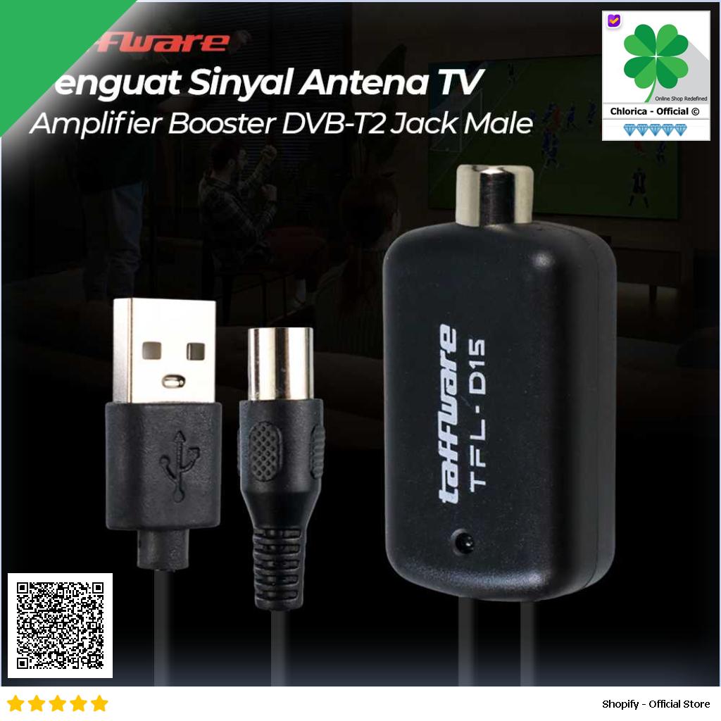 Taffware Penguat Sinyal Antena TV Amplifier Signal Booster DVB T2 TFL D15