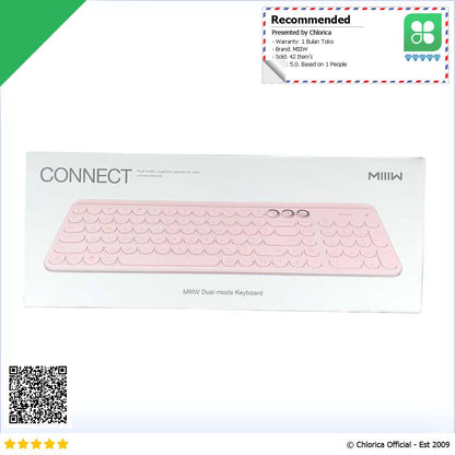 MIIIW Wireless Bluetooth Dual Mode Keyboard 104 Keys 2.4GHz MWBK01