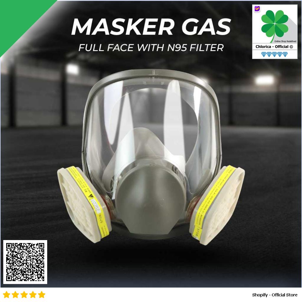 SAFURANCE Masker Gas Respirator Full Face N95 No.7