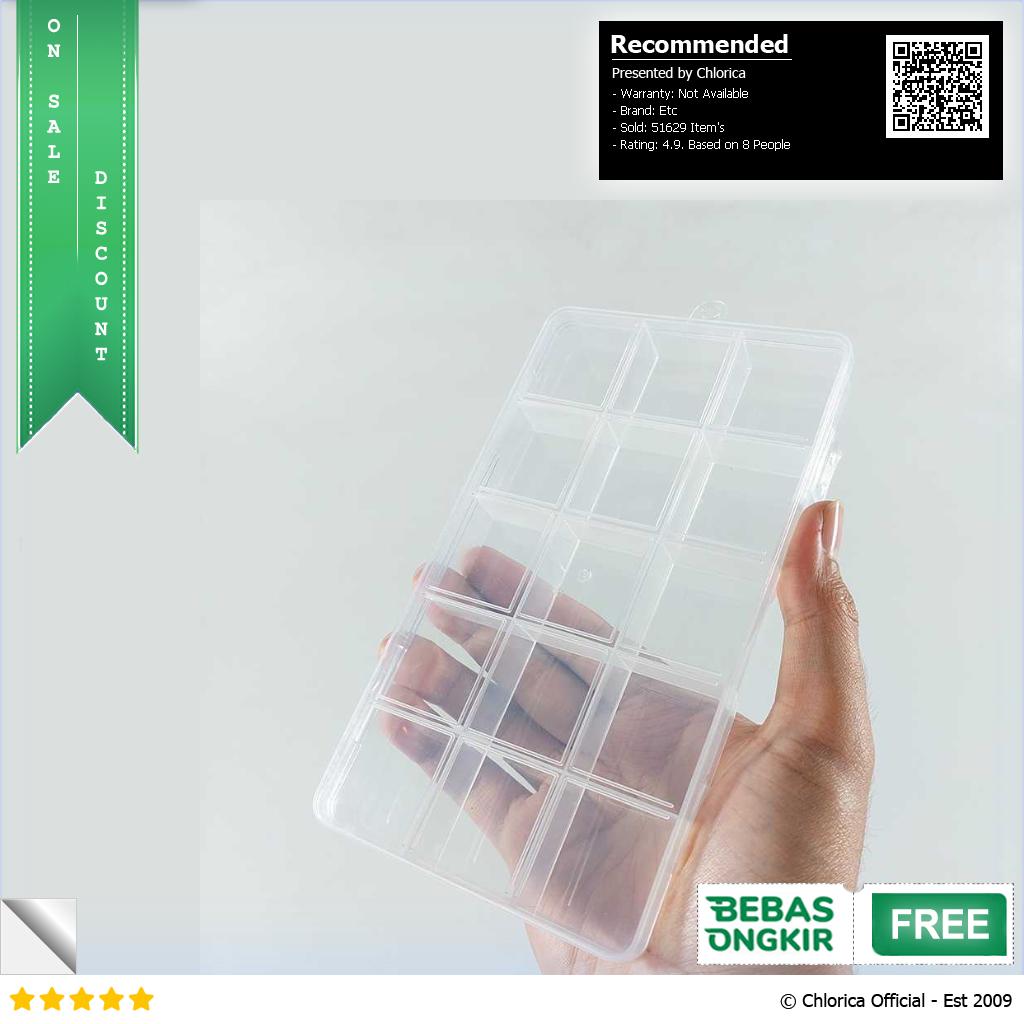 SQUARE Kotak Penyimpanan Perhiasan Grid Box Multifunction Organizer J13 J24