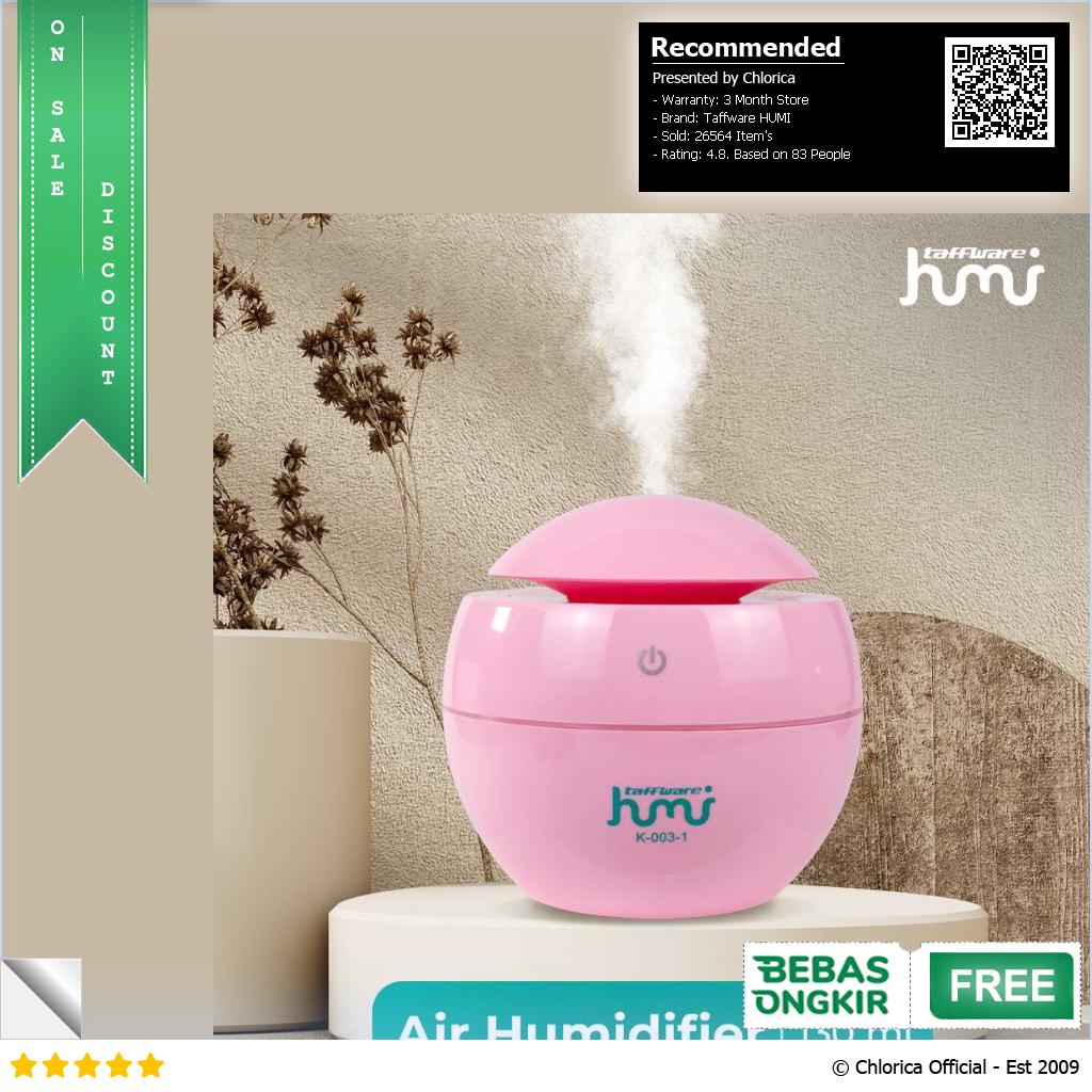 Taffware HUMI Air Humidifier Ultrasonic Aromatherapy Diffuser 130ml K 003 1